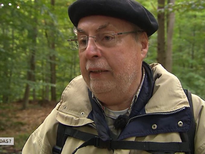 Harry Andersson im Wald über Pilze als „Recyclingunternehmen“