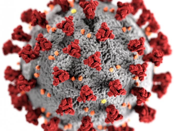 3D-Modell eines Coronavirus