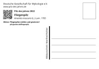 dgfm postkarte pilz des jahres 2022 fliegenpilz 3 rs