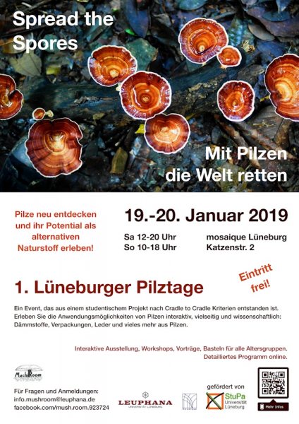 Plakat „1. Lüneburger Pilztage“