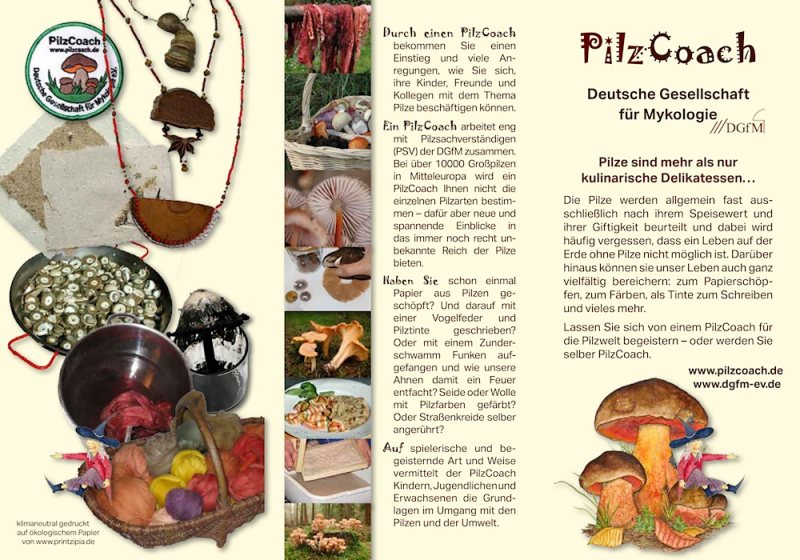 Flyer zur PilzCoach-Ausbildung, Seite 1